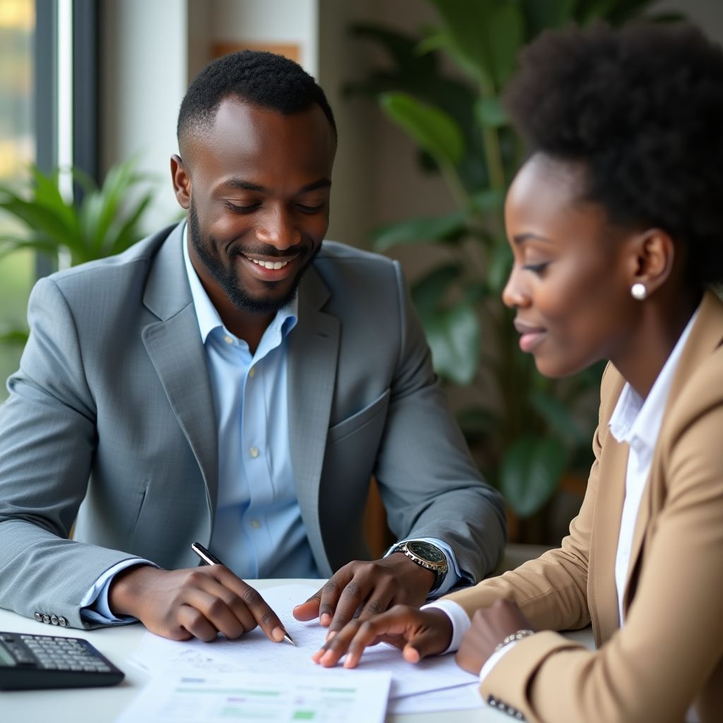 One-on-one investment counseling session